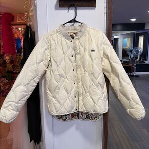 Burton Cream Floral Quilted Jacket